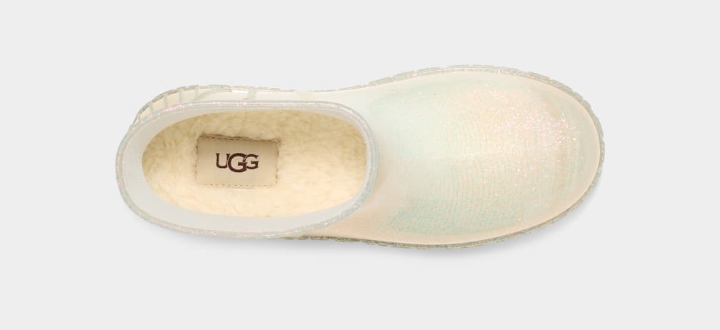 Botas Ugg Drizlita Glitter Mujer Blancas | Argentina TZBOFYR-06