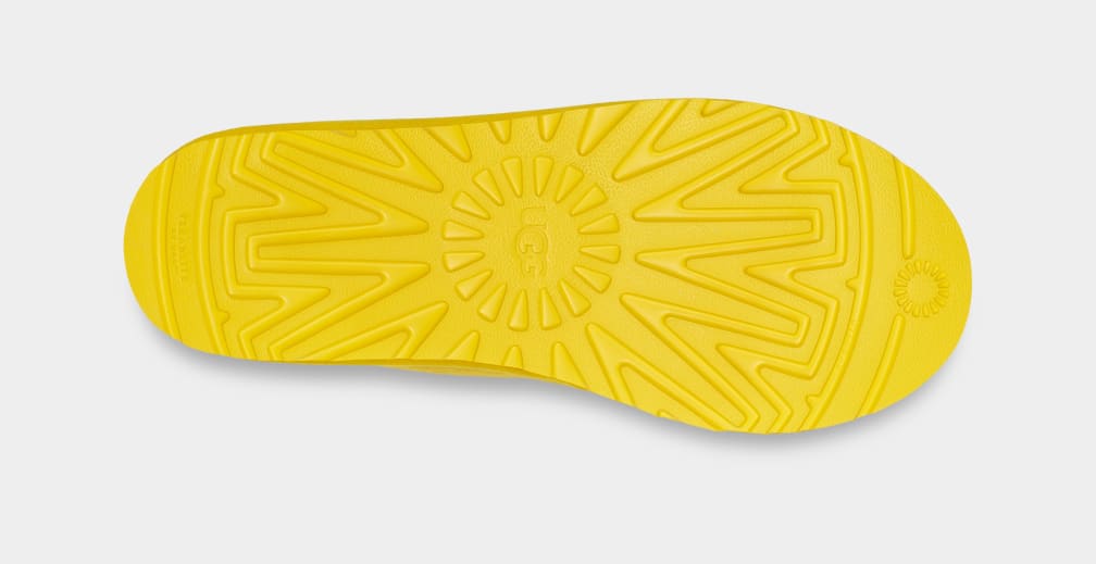 Pantuflas Ugg Tasman Scatter Graphic Hombre Amarillo | Argentina DKMXYGV-61